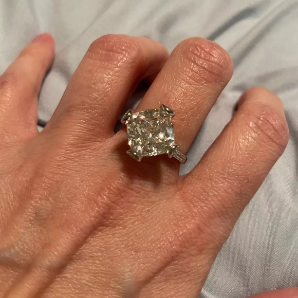 4ct Princess Cut Ring - Picture 9 of 15